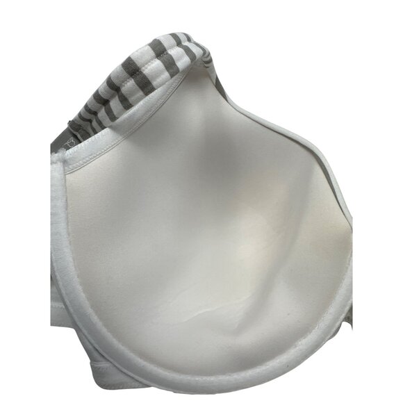 Cacique Striped Full CoverageLightly Lined T-Shirt Underwire Bra Size 42DDD - Picture 8 of 12